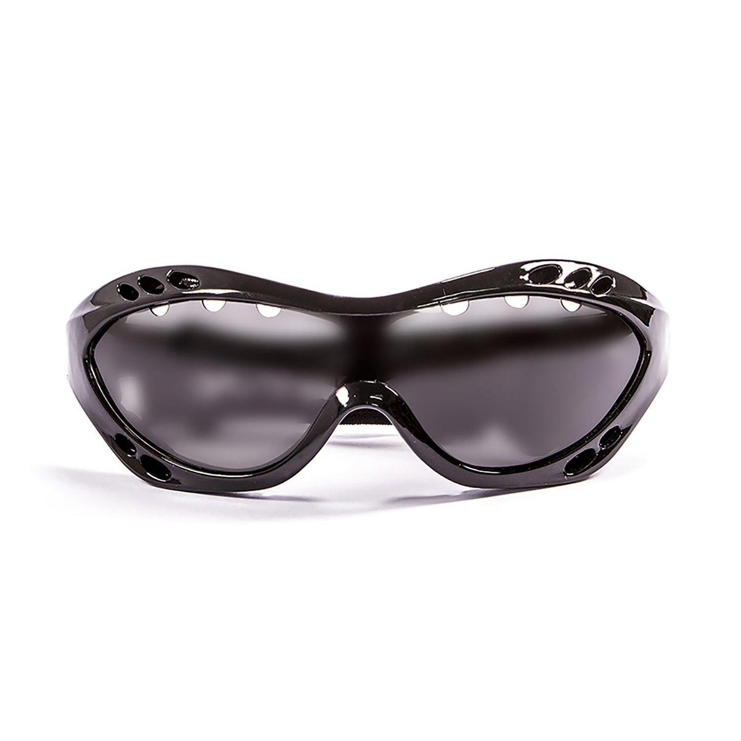 OCEAN COSTA RICA Polarized Sunglasses Kiteboarding & Water Sports (Frame Shiny Black, Lens Smoke)