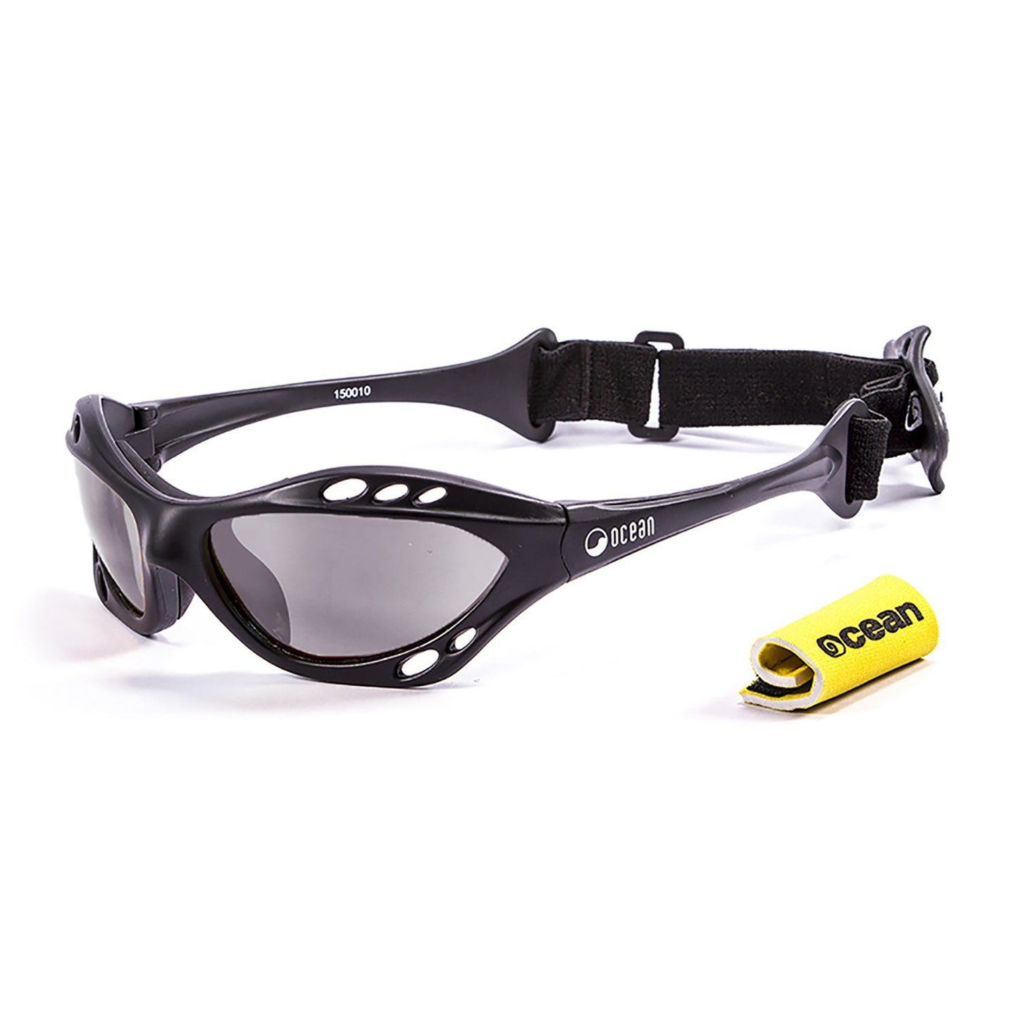 OCEAN CUMBUCO Polarized Sunglasses Kiteboarding & Water Sports (Frame Matte Black, Lens Smoke)