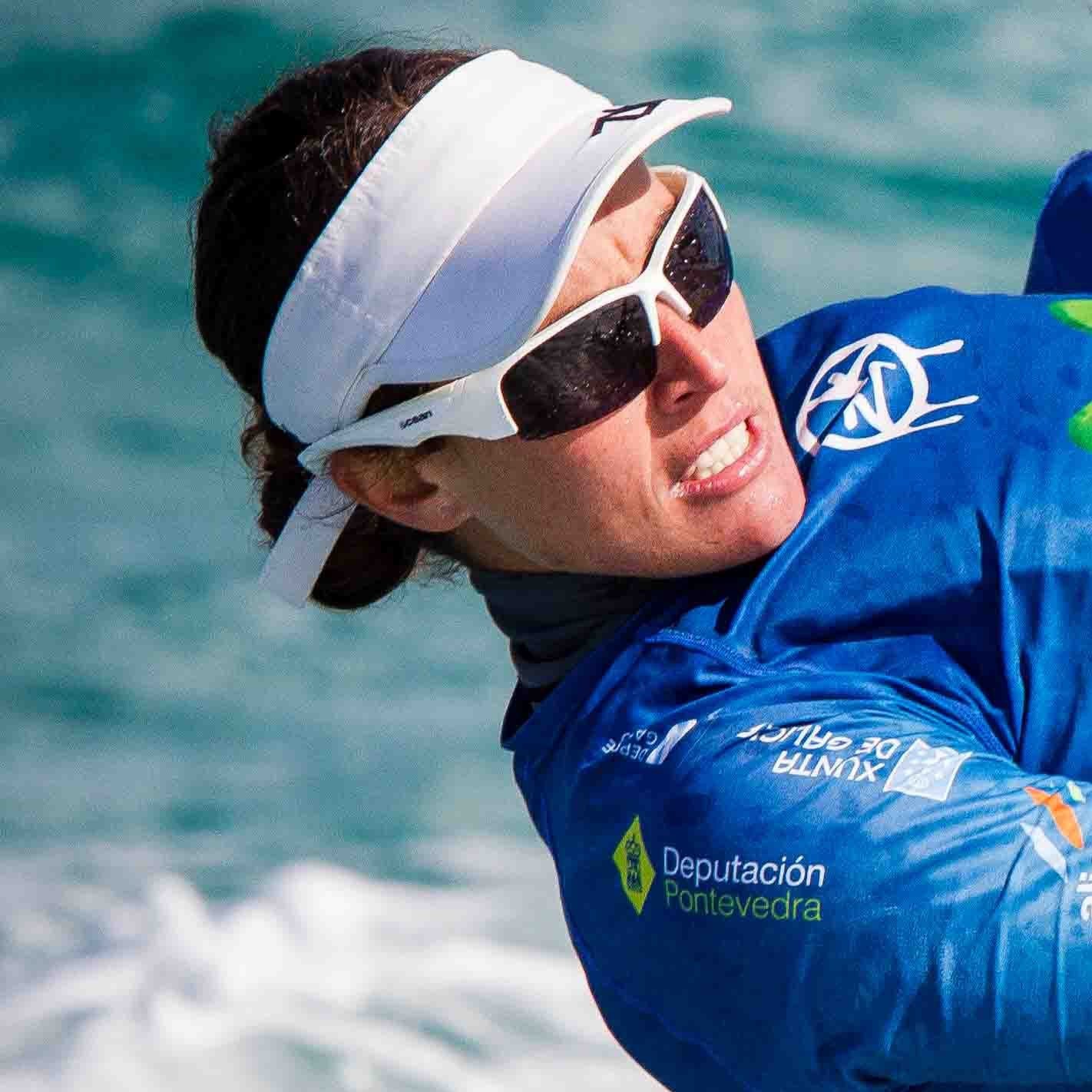 OCEAN GUADALUPE Polarized Sunglasses Kiteboarding Surf Water Sports (Frame Shiny White, Lens Smoke)