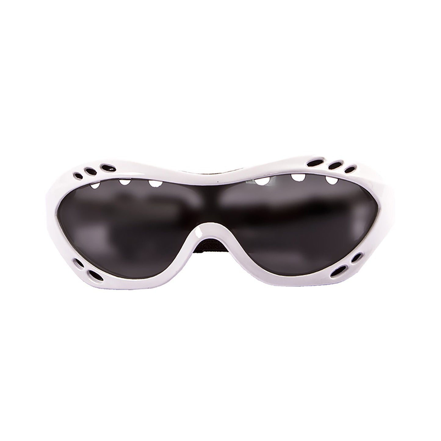 OCEAN COSTA RICA Polarized Sunglasses Kiteboarding & Water Sports (Frame Shiny White, Lens Smoke)
