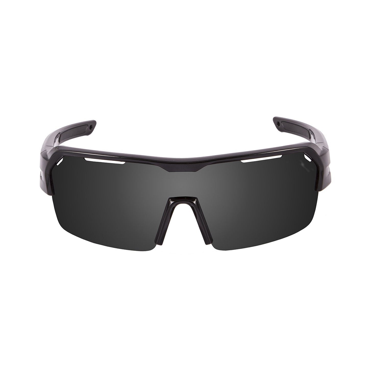 OCEAN RACE Polarized Sunglasses Cycling & Running Water Sports (Frame Matte Black, Lens Smoke)