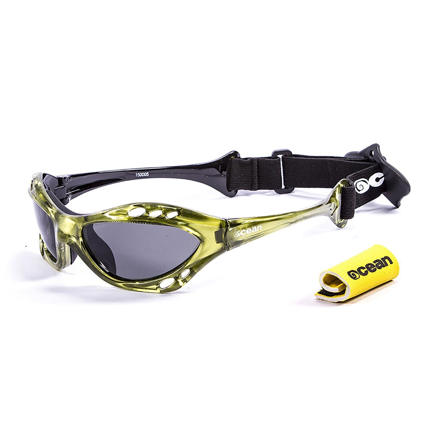 CUMBUCO Polarized Sunglasses Kiteboarding & Water Sports (Frame Green, Lens Smoke)