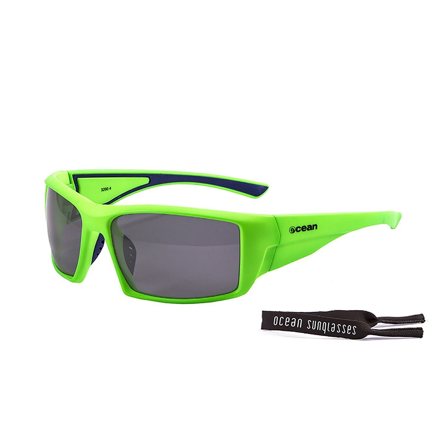 ARUBA Polarized Sunglasses Kiteboarding Surf Water Sports (Frame Matte Green, Lens Smoke)