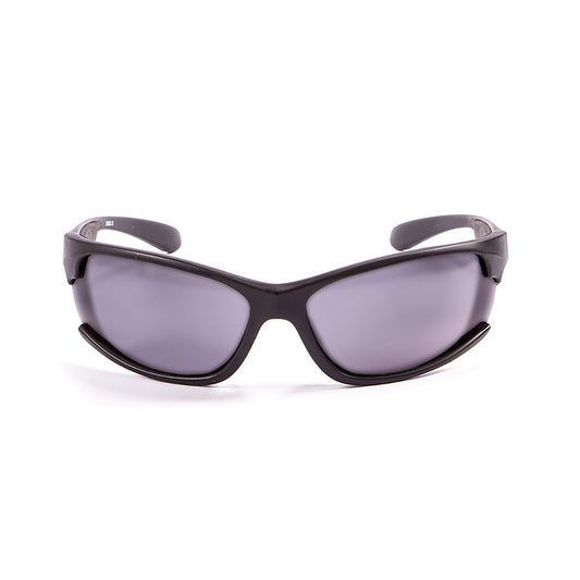 OCEAN CYPRUS Polarized Sunglasses Kiteboarding Surf Water Sports (Frame Matte Black, Lens Smoke)