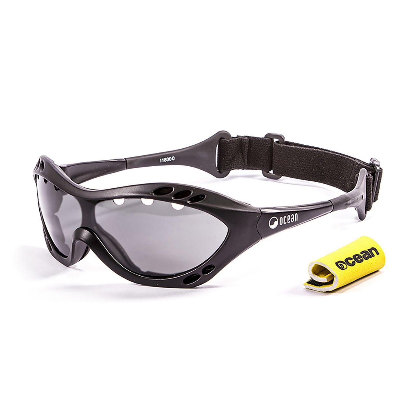 OCEAN COSTA RICA Polarized Sunglasses Kiteboarding & Water Sports (Frame Matte Black, Lens Smoke)