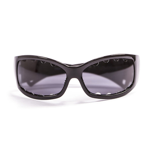 OCEAN FUERTEVENTURA Polarized Sunglasses Kiteboarding Surf Water Sports (Frame Shiny Black, Lens Smoke)