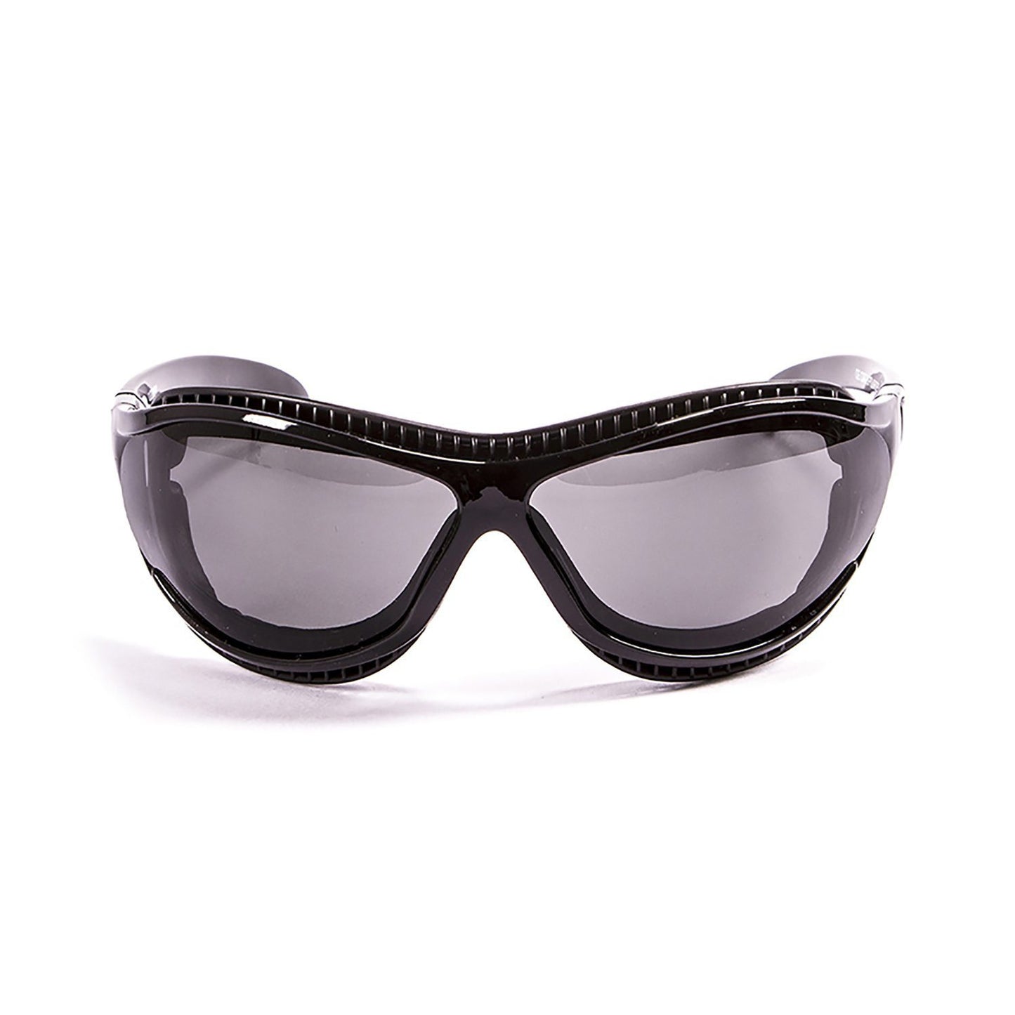 OCEAN TIERRA DE FUEGO Polarized Sunglasses Kiteboarding Surf Water Sports (Frame Shiny Black, Lens Smoke)