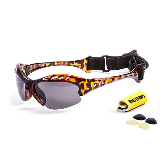 OCEAN MAURICIO Polarized Sunglasses Kiteboarding Surf Water Sports (Frame Demy Brown, Lens Smoke)