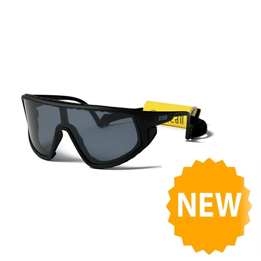 OCEAN KILLY WATER Polarized Kiteboarding and Water Sports Sunglasses (Frame Matte Black, Lens Smoke)