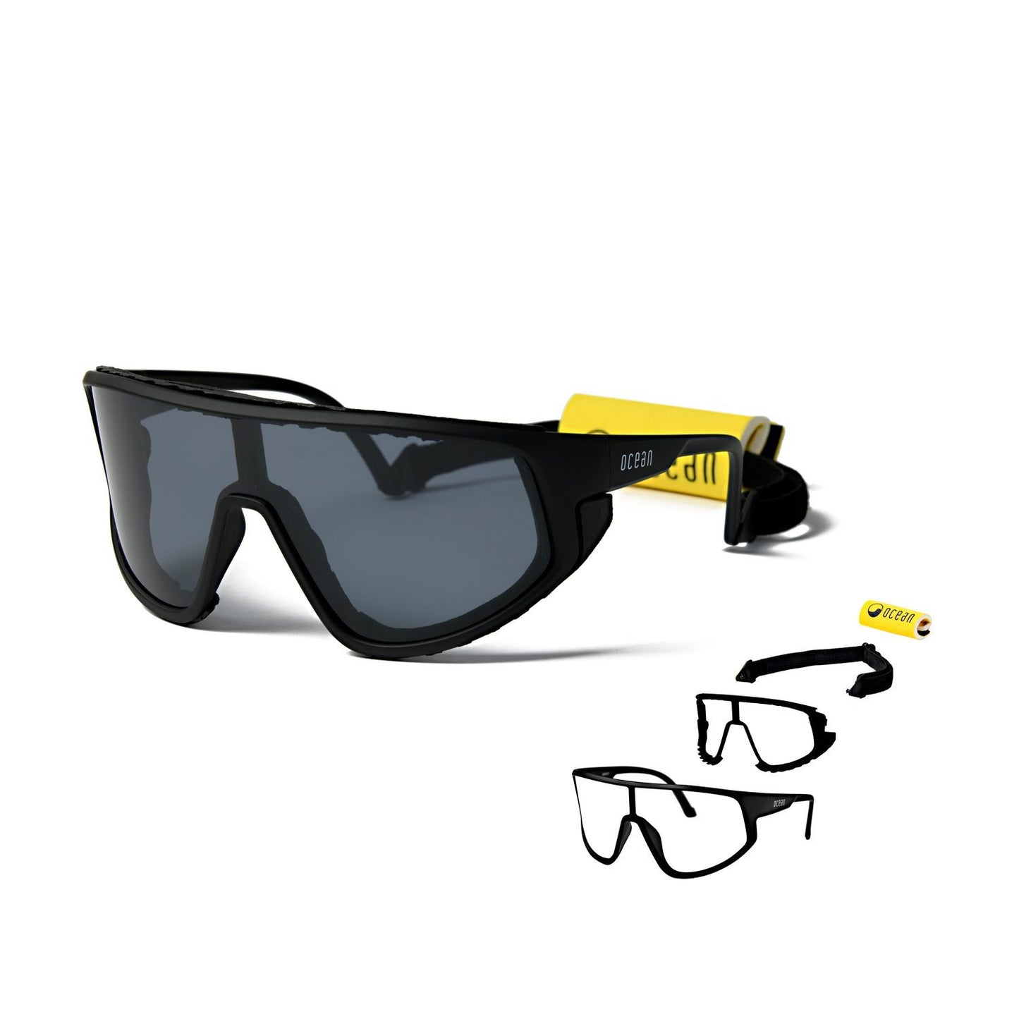 OCEAN KILLY WATER Polarized Kiteboarding and Water Sports Sunglasses (Frame Matte Black, Lens Smoke)