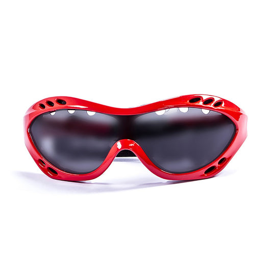 OCEAN COSTA RICA Polarized Sunglasses Kiteboarding & Water Sports (Frame Matte Red, Lens Smoke)
