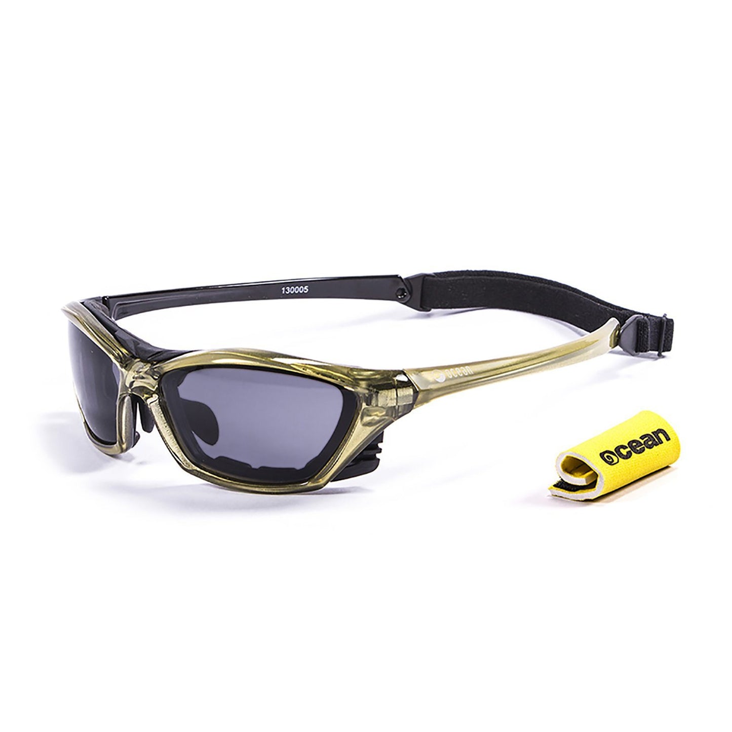 LAKE GARDA Polarized Sunglasses Kiteboarding Surf Water Sports (Frame Green, Lens Smoke)
