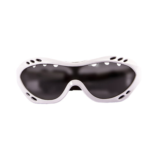 OCEAN COSTA RICA Polarized Sunglasses Kiteboarding & Water Sports (Frame Shiny White, Lens Smoke)