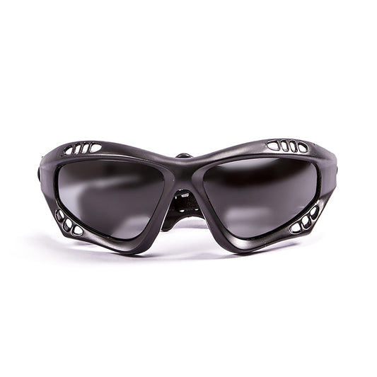 OCEAN AUSTRALIA Polarized Sunglasses Kiteboarding & Water Sports (Frame Matte Black, Lens Smoke)