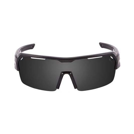 OCEAN RACE Polarized Sunglasses Cycling & Running Water Sports (Frame Matte Black, Lens Smoke)