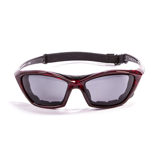 OCEAN LAKE GARDA Polarized Sunglasses Kiteboarding Surf Water Sports (Frame Red, Lens Smoke)