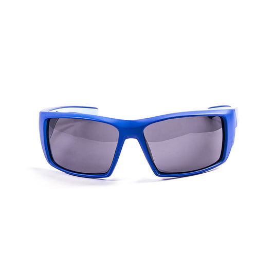 OCEAN ARUBA Polarized Sunglasses Kiteboarding Surf Water Sports (Frame Matte Blue, Lens Smoke)
